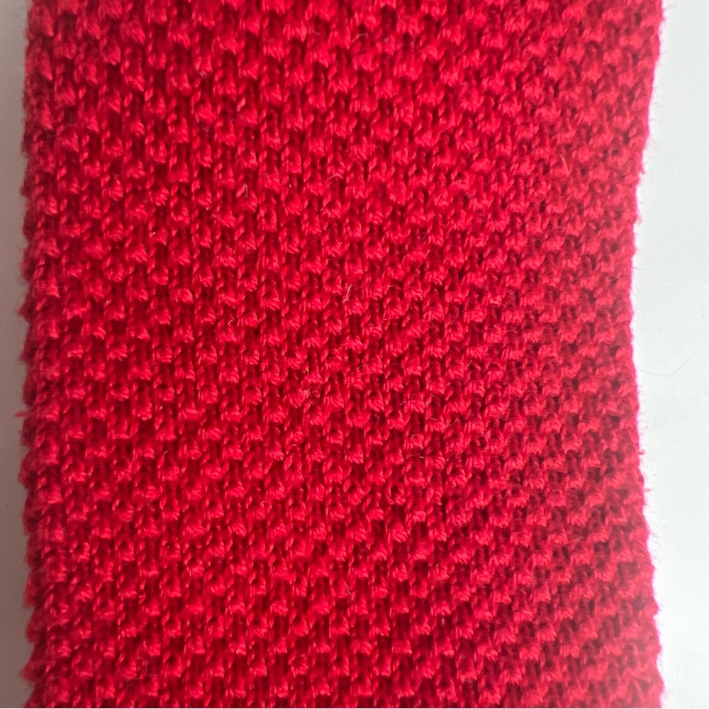 Source Unknown Red Knit Tie - image 5